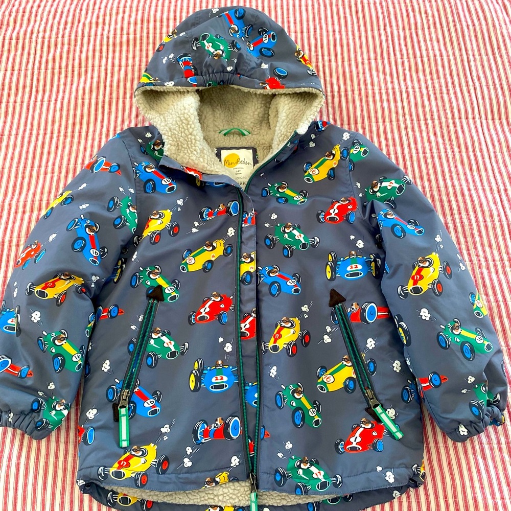 Mini boden boys Sherpa-Lined Anorak